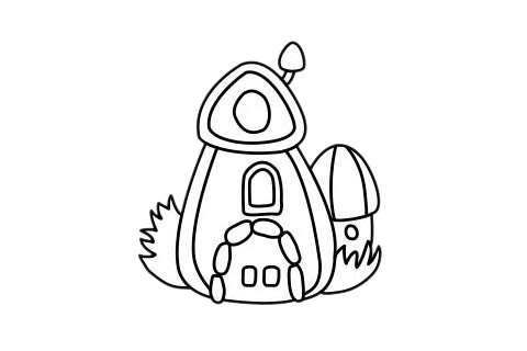 分享几款小木屋简笔画