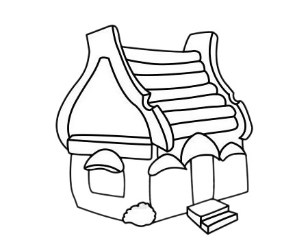 分享几款小木屋简笔画