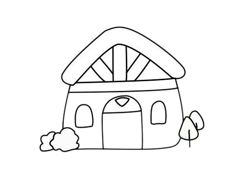 分享几款小木屋简笔画