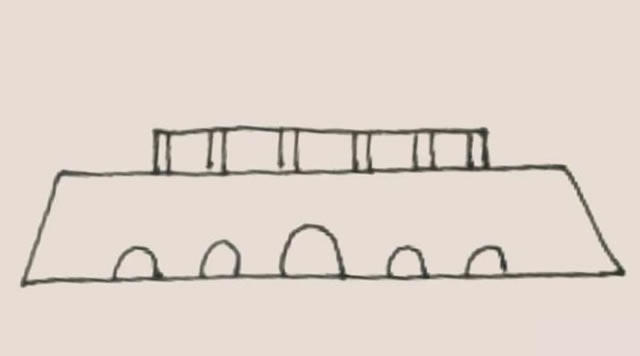 天安门城楼简笔画