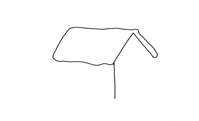 炊烟袅袅的房屋简笔画 炊烟袅袅的房屋简笔画