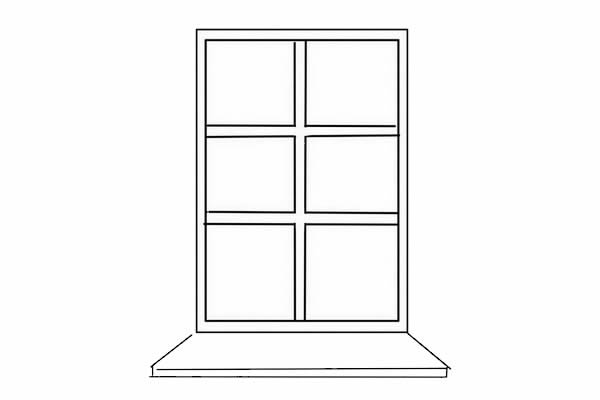 漂亮的窗户简笔画