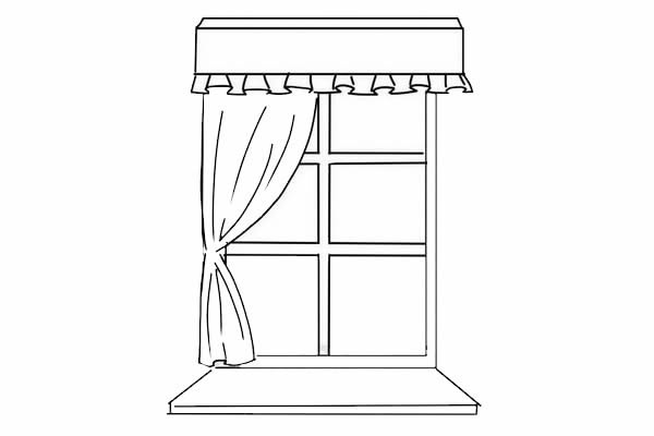 漂亮的窗户简笔画