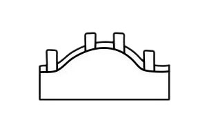 超简单的拱桥简笔画教程