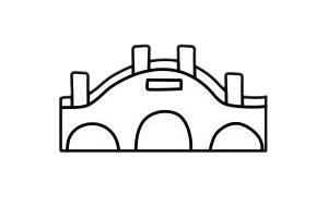 超简单的拱桥简笔画教程