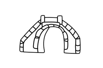 超简单的拱桥简笔画教程