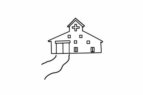 关于医院的儿童简笔画精选