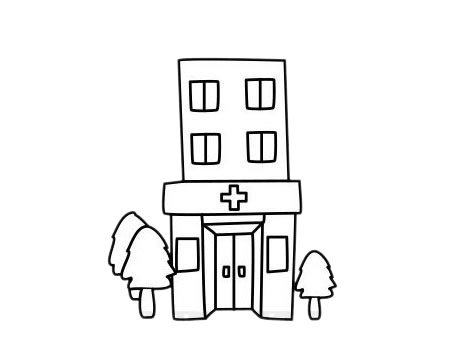 关于医院的儿童简笔画精选