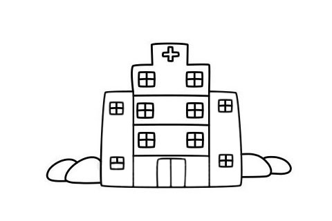 关于医院的儿童简笔画精选