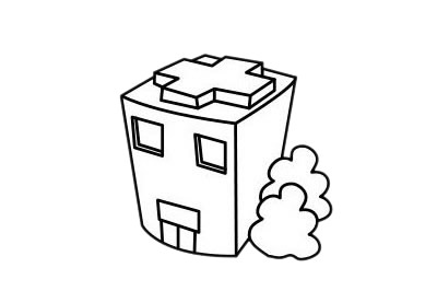 关于医院的儿童简笔画精选