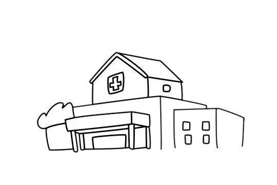 关于医院的儿童简笔画精选