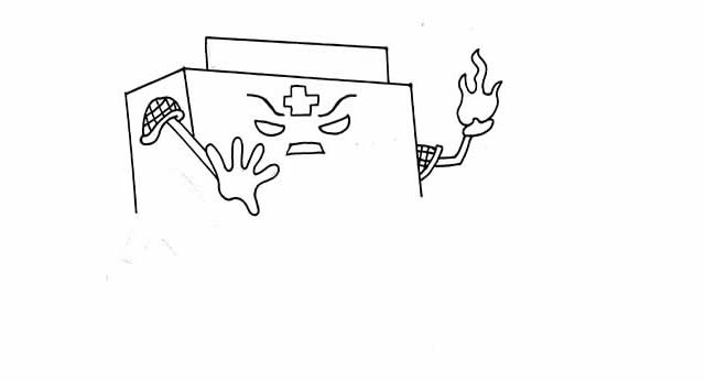 武汉火神山医院简笔画 武汉火神山医院简笔画