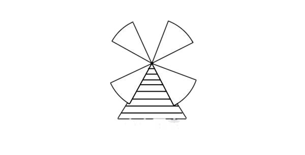 可爱的荷兰风车简笔画 可爱的荷兰风车简笔画