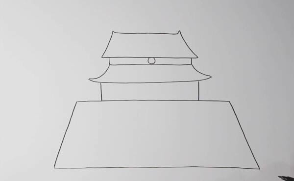 好看的天安门简笔画