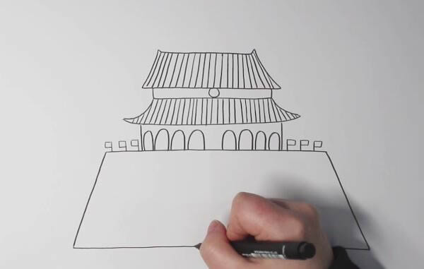 好看的天安门简笔画