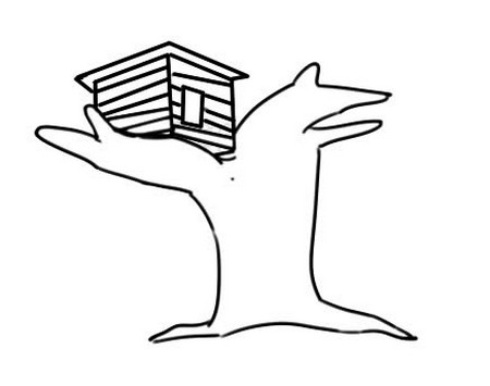 树屋简笔画怎么画最好看 树屋简笔画怎么画最好看