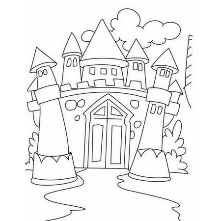 欧洲城堡简笔画简单又漂亮