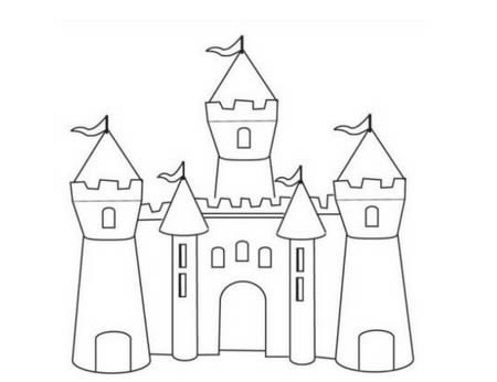 欧洲城堡简笔画简单又漂亮