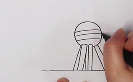 上海东方明珠简笔画详细步骤 上海东方明珠简笔画详细步骤