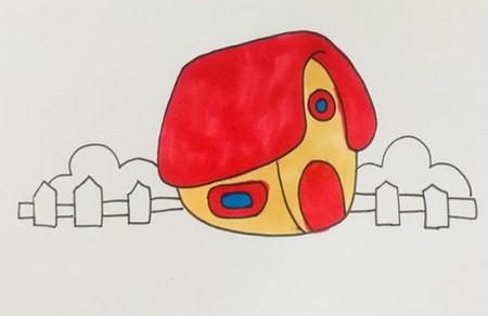 农场简笔画步骤教程 农场简笔画步骤教程