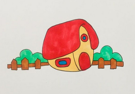 农场简笔画步骤教程 农场简笔画步骤教程