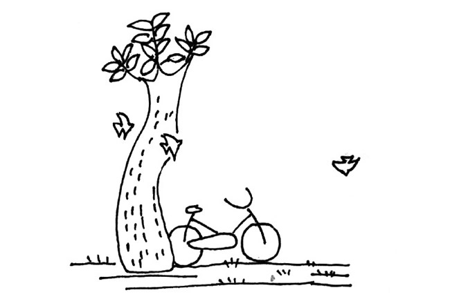 分享几幅秋天的简笔画 分享几幅秋天的简笔画