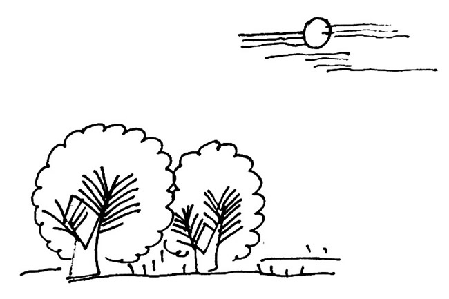 分享几幅秋天的简笔画 分享几幅秋天的简笔画