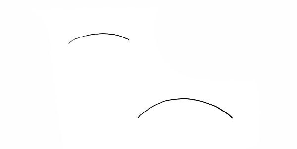 春季柳树小屋风景简笔画