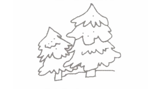 冬天风景简笔画怎么画 冬天风景简笔画怎么画