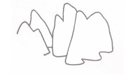 岛屿简笔画的画法 岛屿简笔画的画法