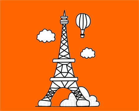 分享一些名胜古迹简笔画