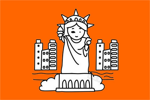 分享一些名胜古迹简笔画