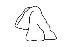 关于山峰的简笔画 关于山峰的简笔画