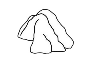 关于山峰的简笔画 关于山峰的简笔画