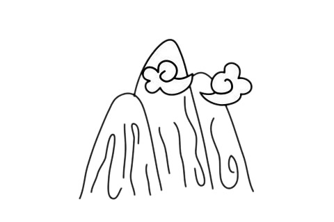 关于山峰的简笔画 关于山峰的简笔画