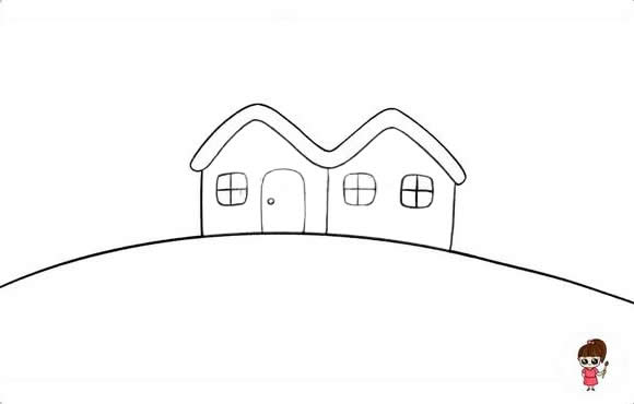 春天的风景简笔画