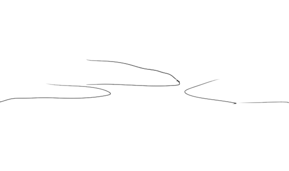 简单的山水风光简笔画