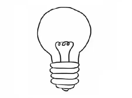 简单易学的灯泡简笔画