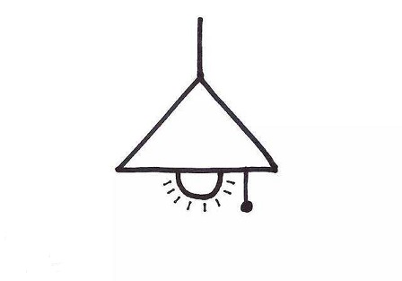 一看就会的吊灯简笔画