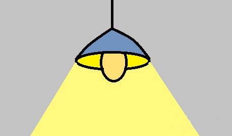 涂色的吊灯简笔画