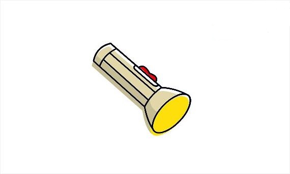 关于手电筒的简笔画