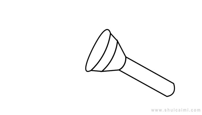 手电筒简笔画步骤详解 手电筒简笔画步骤详解