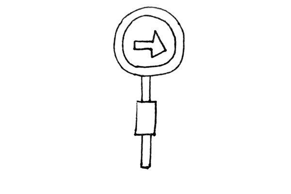 路牌简笔画步骤