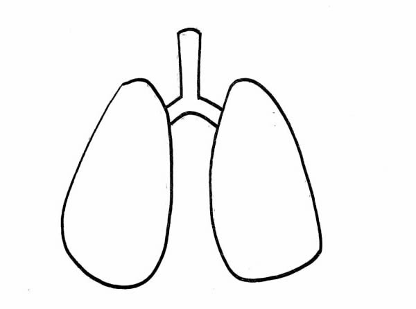 关于肺炎的卡通简笔画