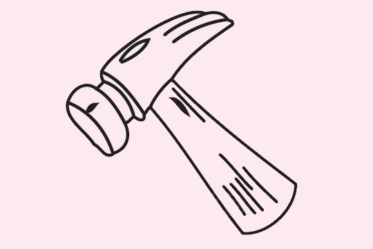 分享几款锤子的简笔画