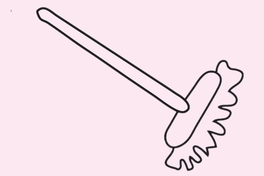 分享几幅拖把的简笔画