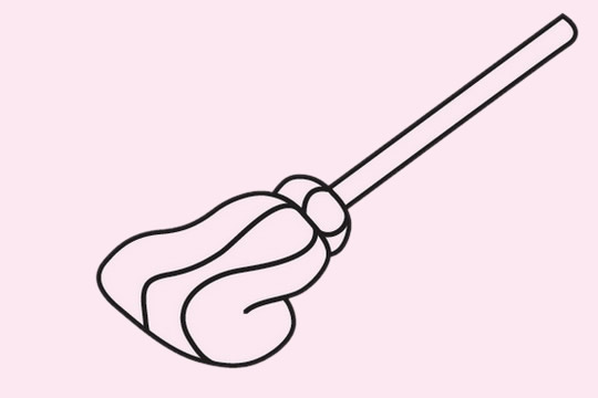 分享几幅拖把的简笔画