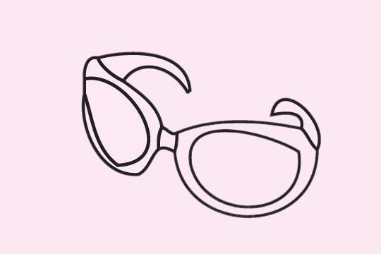 几款关于眼镜的简笔画