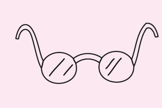 几款关于眼镜的简笔画