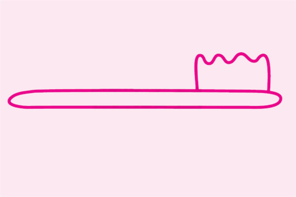 两步就会的牙刷简笔画